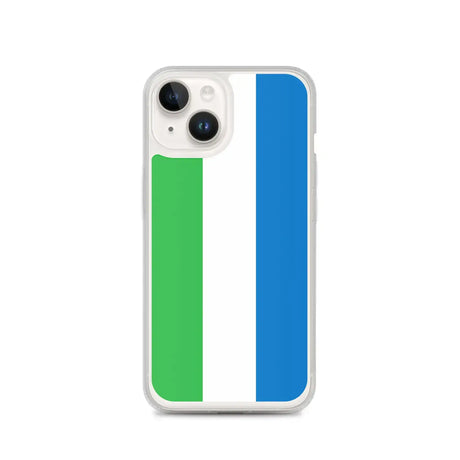 Coque iphone drapeau sierra leone souple antichoc transparente