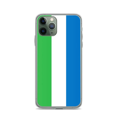 Coque iphone drapeau sierra leone souple antichoc transparente