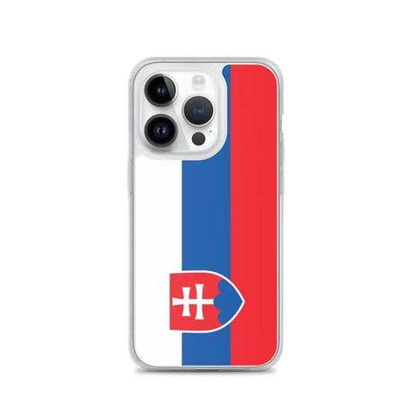Coque iphone drapeau slovaquie souple antichoc transparente