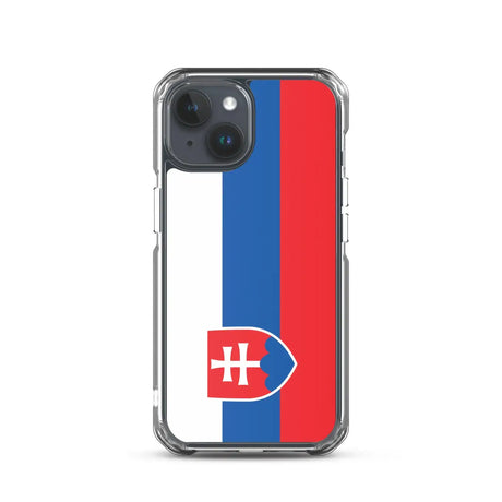 Coque iphone drapeau slovaquie souple antichoc transparente