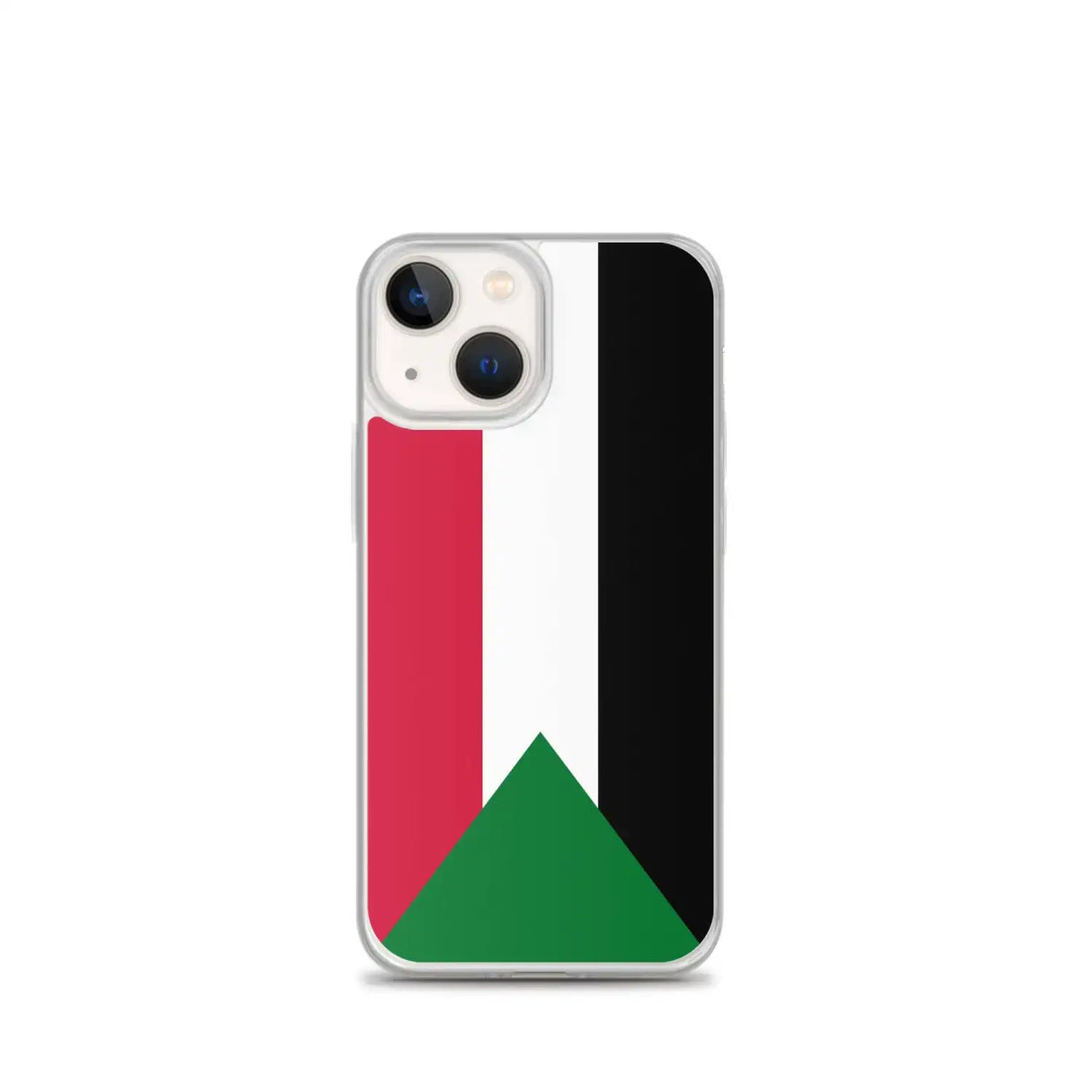 Coque iphone drapeau soudan souple antichoc transparente