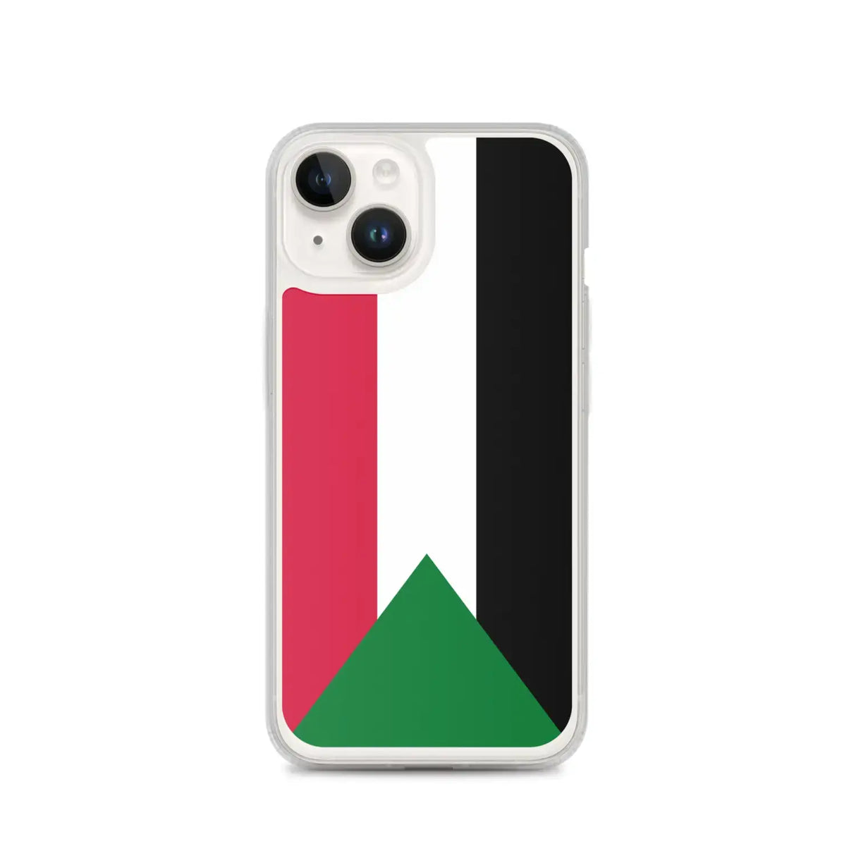 Coque iphone drapeau soudan souple antichoc transparente