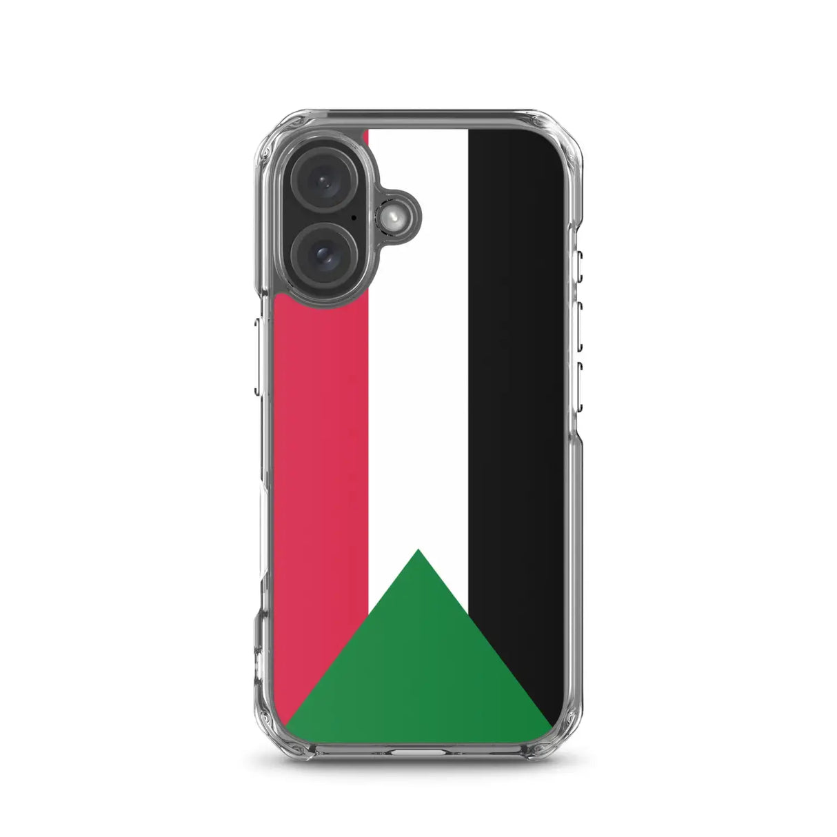 Coque iphone drapeau soudan souple antichoc transparente