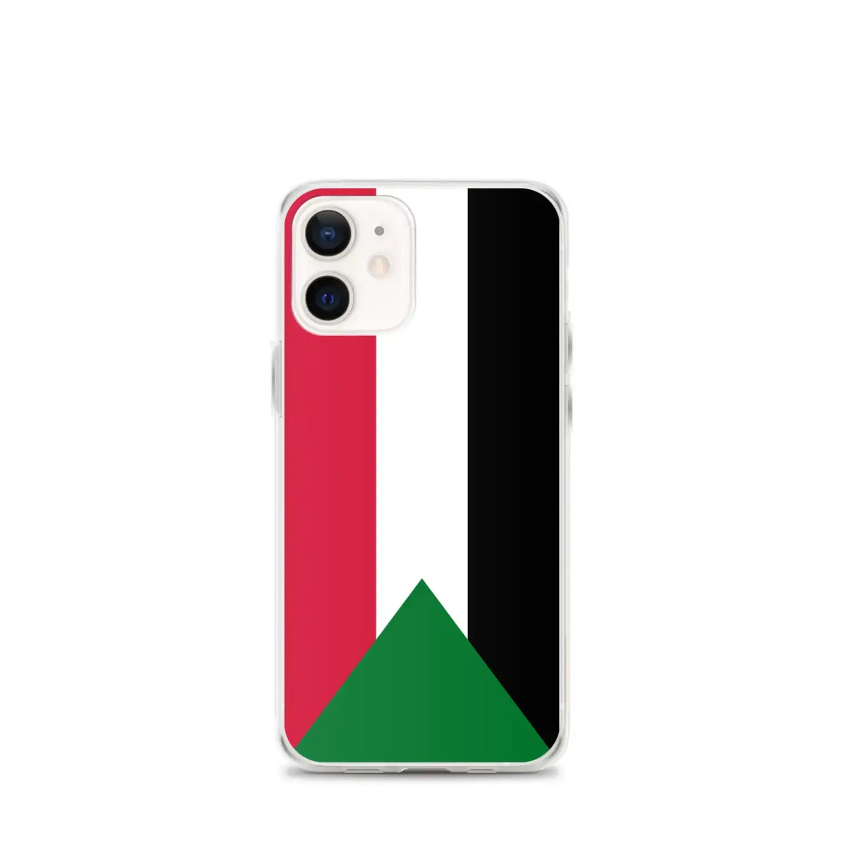 Coque iphone drapeau soudan souple antichoc transparente