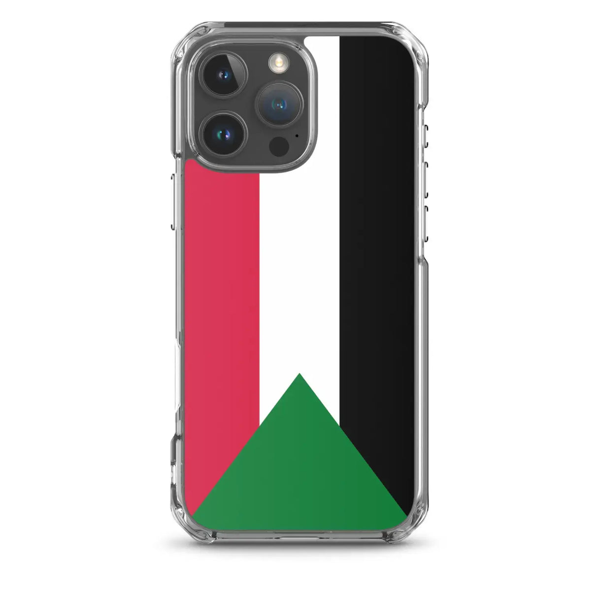 Coque iphone drapeau soudan souple antichoc transparente