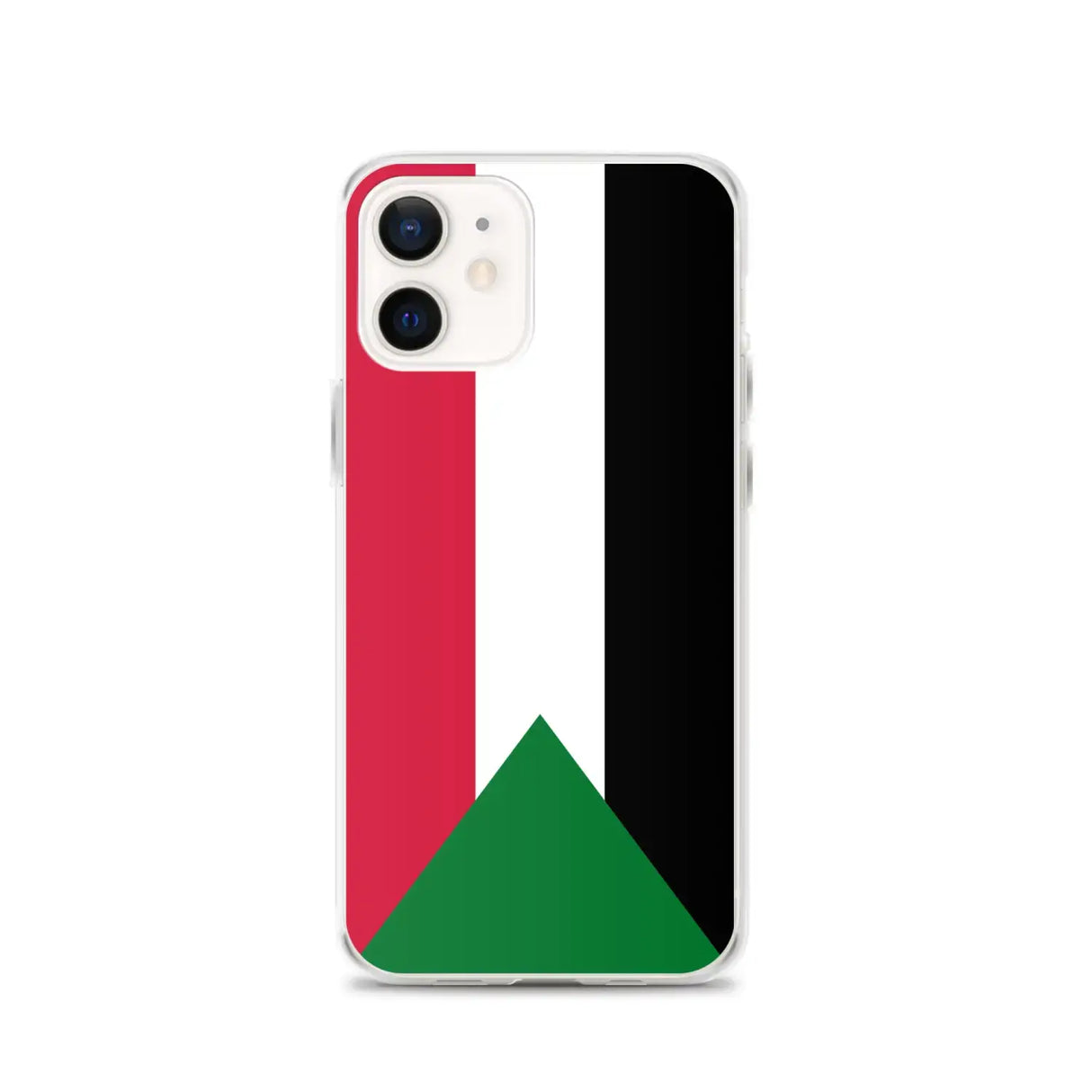 Coque iphone drapeau soudan souple antichoc transparente
