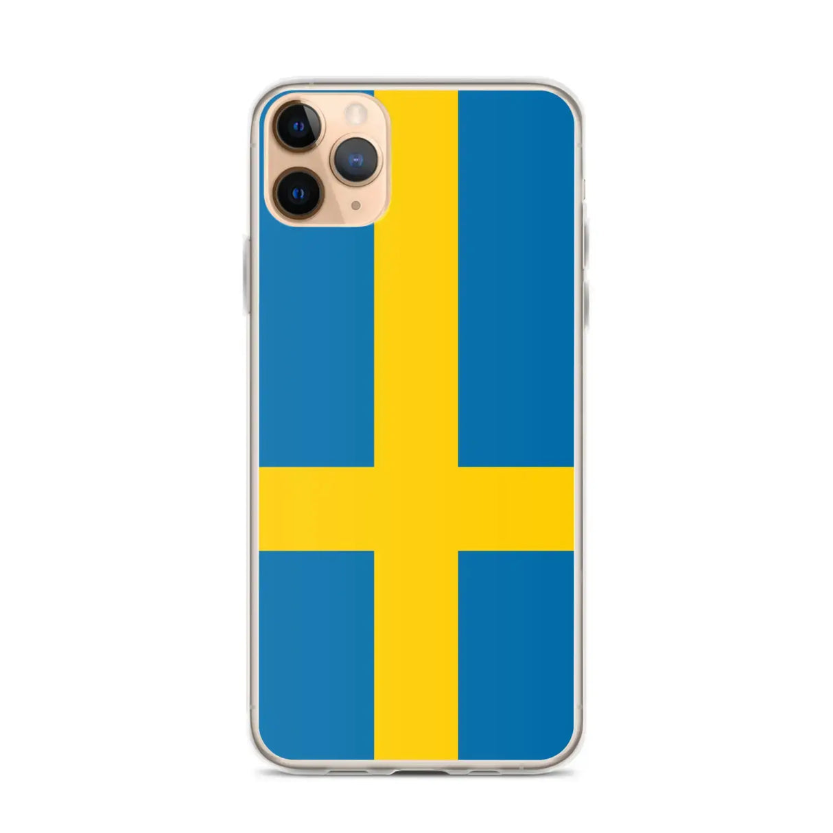 Coque iphone drapeau suède souple antichoc transparente