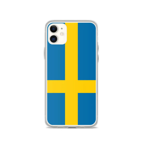 Coque iphone drapeau suède souple antichoc transparente