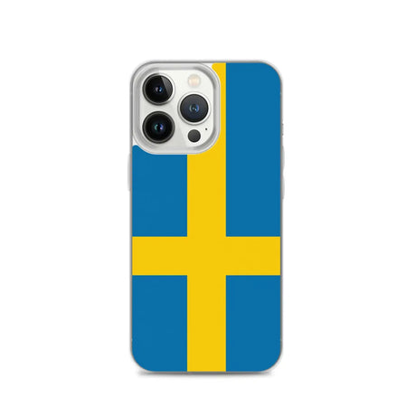 Coque iphone drapeau suède souple antichoc transparente