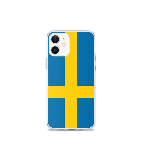 Coque iphone drapeau suède souple antichoc transparente