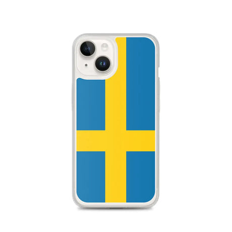 Coque iphone drapeau suède souple antichoc transparente