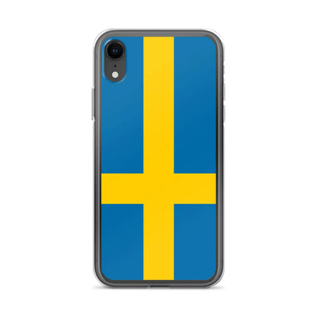 Coque iphone drapeau suède souple antichoc transparente