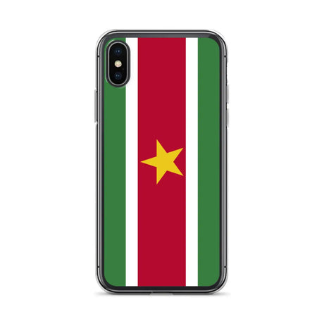 Coque iphone drapeau suriname souple antichoc transparente