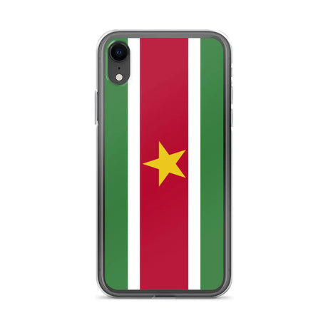 Coque iphone drapeau suriname souple antichoc transparente