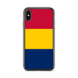 Coque iphone drapeau tchad souple antichoc transparente