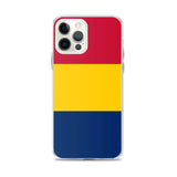 Coque iphone drapeau tchad souple antichoc transparente