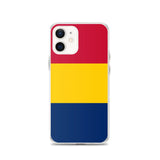 Coque iphone drapeau tchad souple antichoc transparente