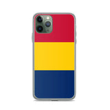 Coque iphone drapeau tchad souple antichoc transparente