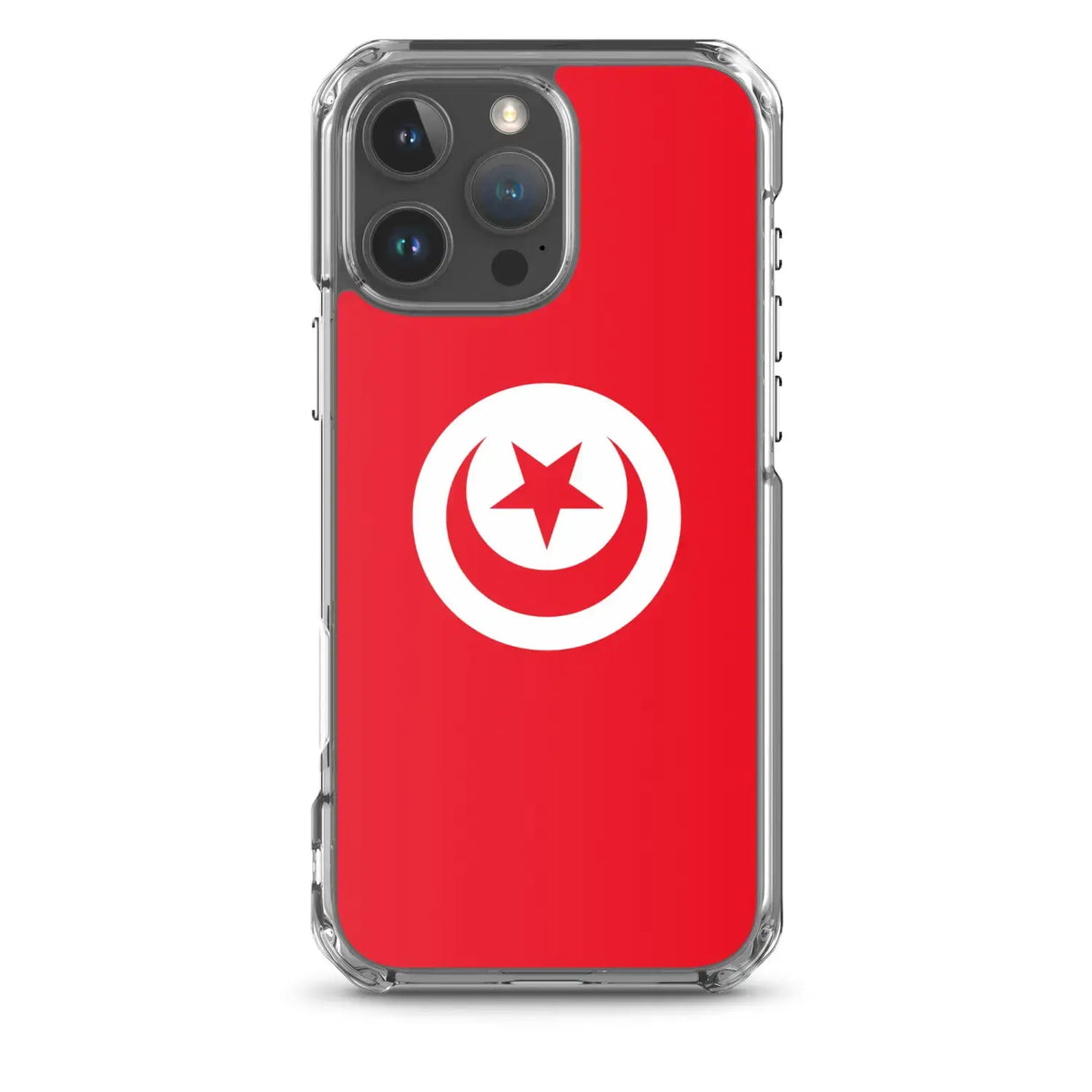 Coque iphone drapeau tunisie souple transparente antichoc