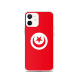 Coque iphone drapeau tunisie souple transparente antichoc