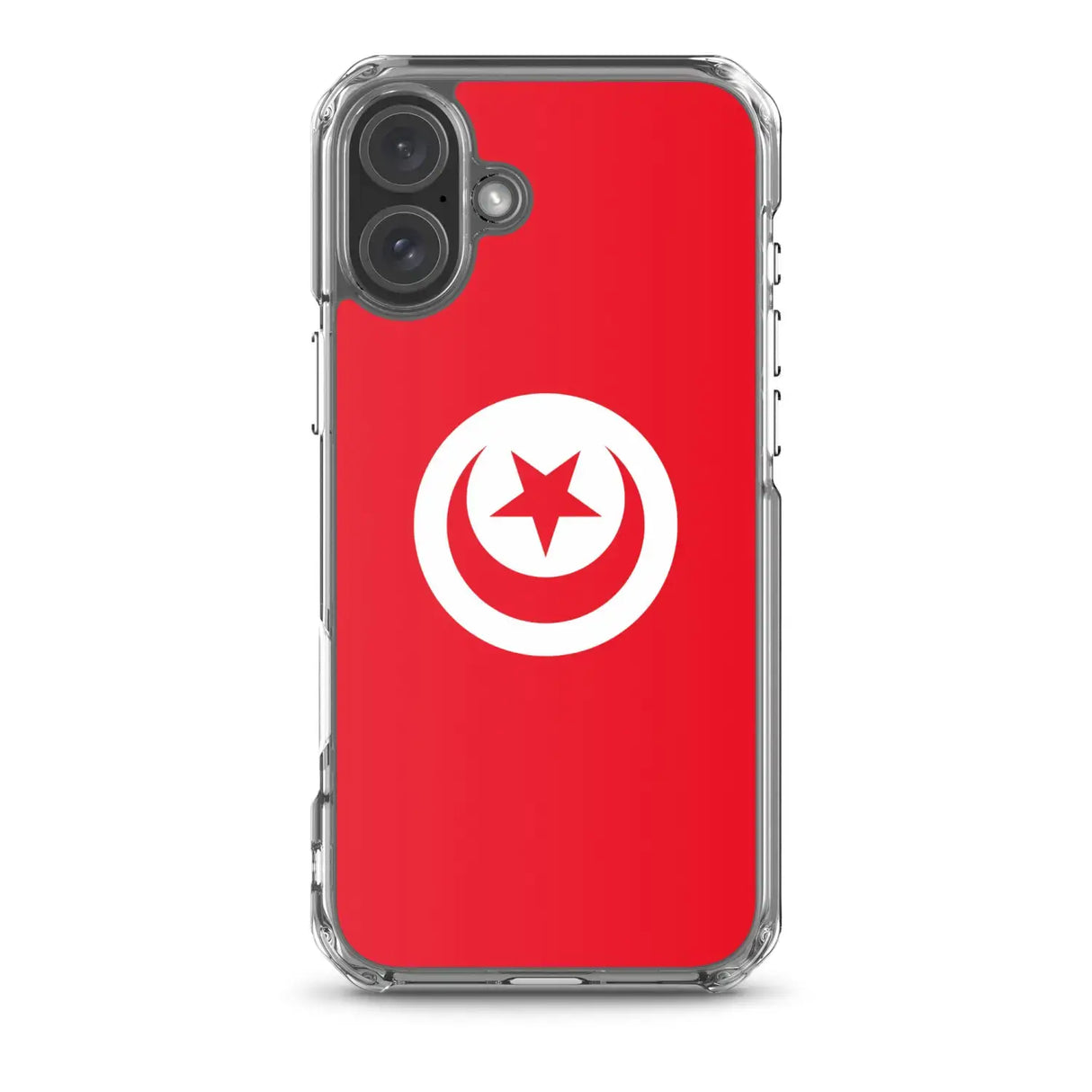 Coque iphone drapeau tunisie souple transparente antichoc