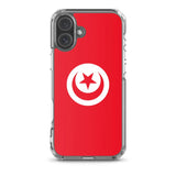 Coque iphone drapeau tunisie souple transparente antichoc