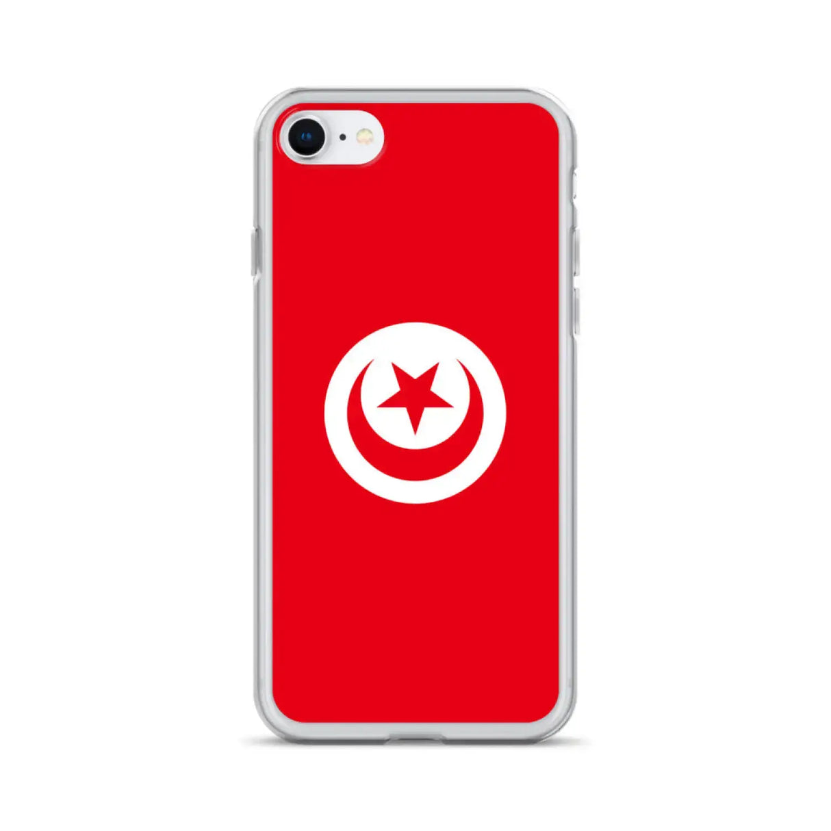 Coque iphone drapeau tunisie souple transparente antichoc