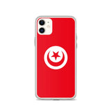 Coque iphone drapeau tunisie souple transparente antichoc