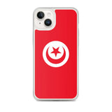 Coque iphone drapeau tunisie souple transparente antichoc