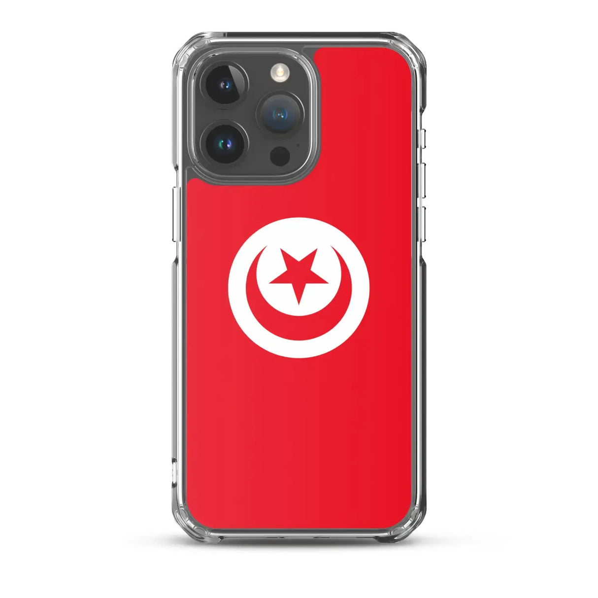 Coque iphone drapeau tunisie souple transparente antichoc