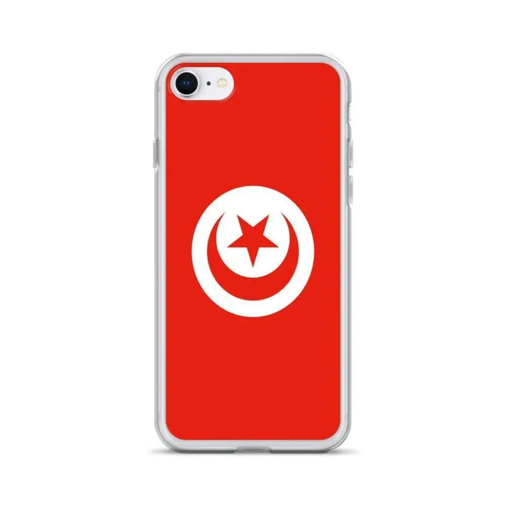 Coque iphone drapeau tunisie souple transparente antichoc