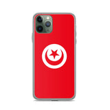 Coque iphone drapeau tunisie souple transparente antichoc