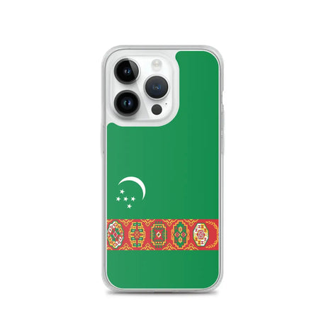 Coque iphone drapeau turkménistan souple antichoc