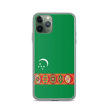 Coque iphone drapeau turkménistan souple antichoc
