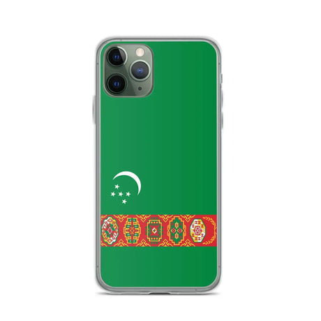 Coque iphone drapeau turkménistan souple antichoc