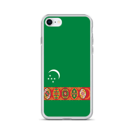 Coque iphone drapeau turkménistan souple antichoc