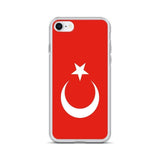 Coque iphone drapeau turquie souple antichoc transparente