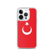 Coque iphone drapeau turquie souple antichoc transparente