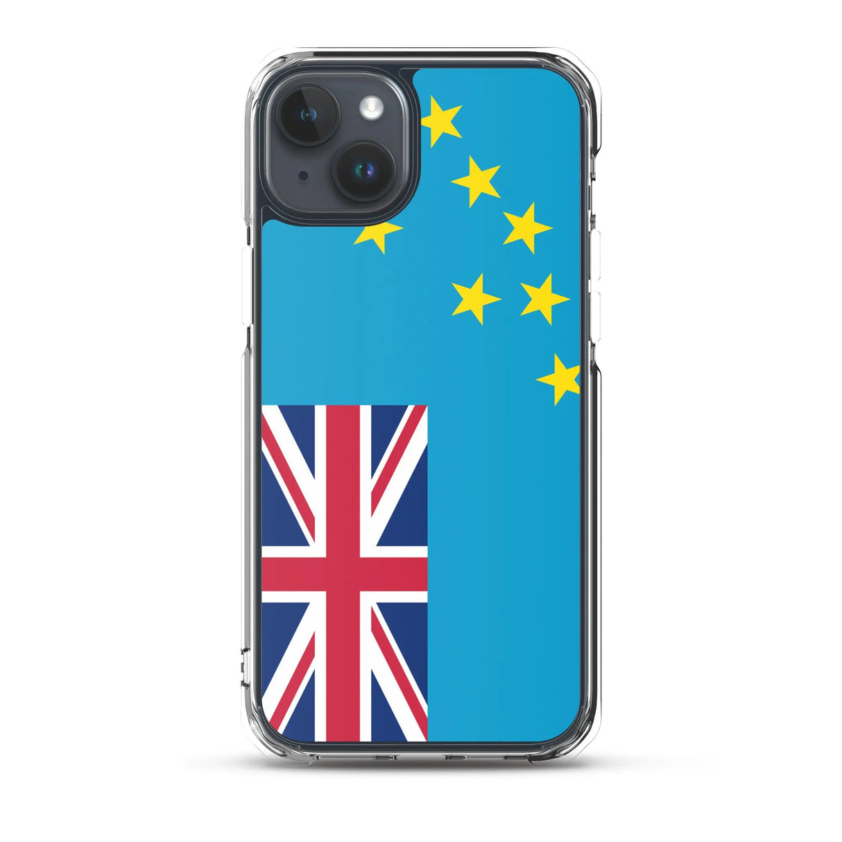 Coque iphone drapeau tuvalu souple antichoc transparente