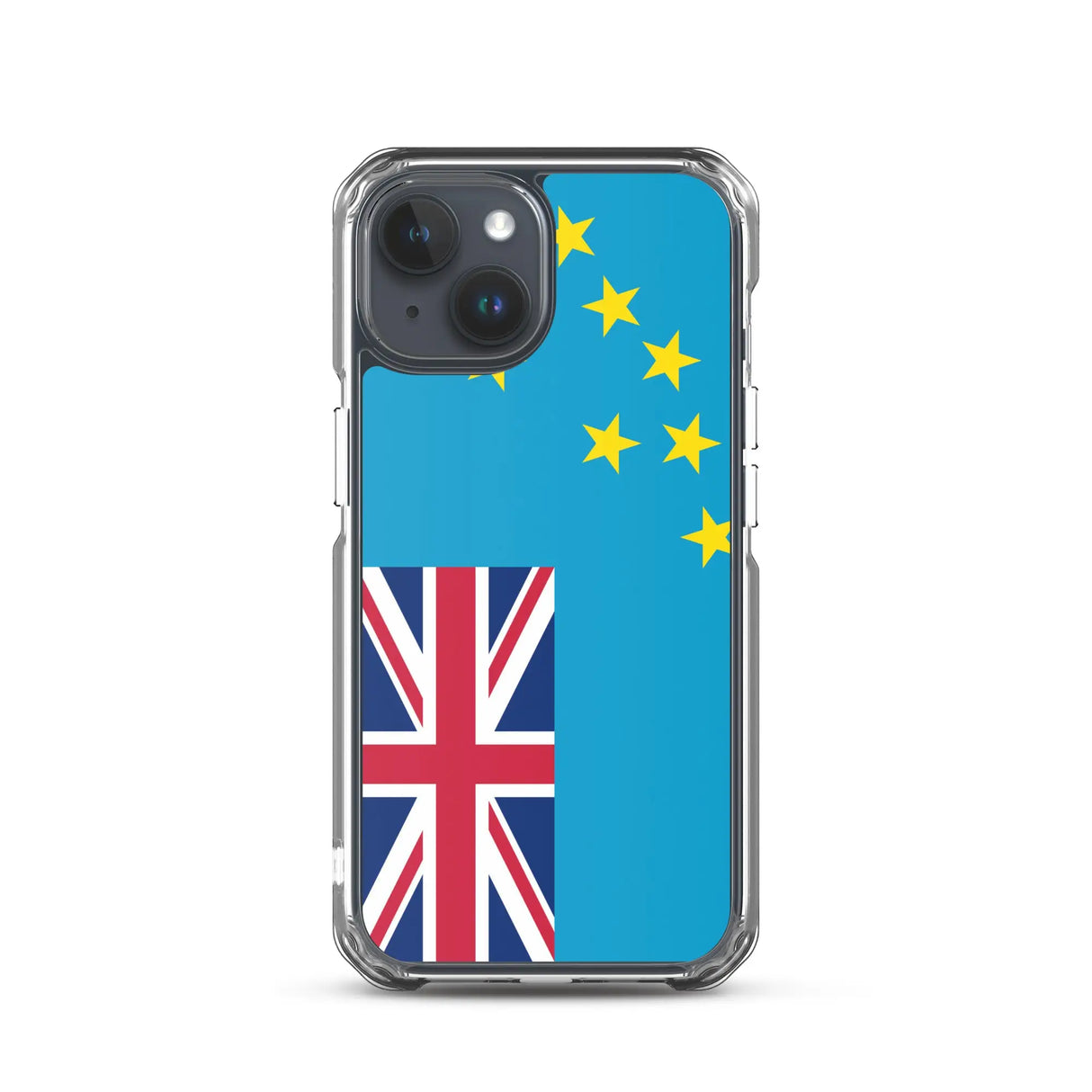 Coque iphone drapeau tuvalu souple antichoc transparente