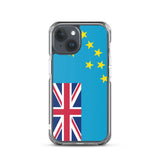 Coque iphone drapeau tuvalu souple antichoc transparente