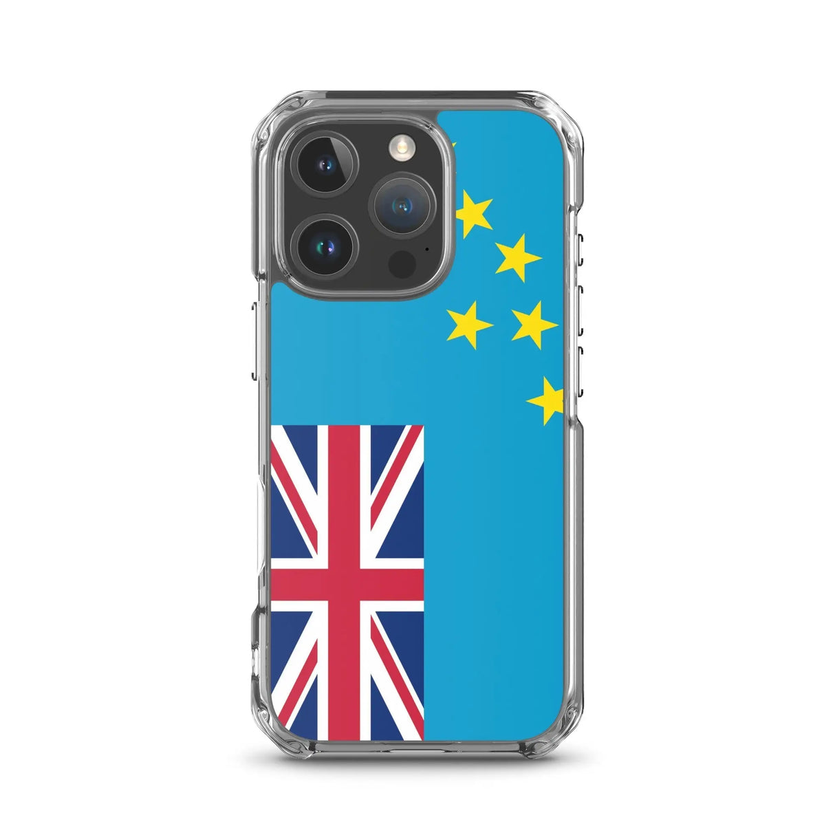 Coque iphone drapeau tuvalu souple antichoc transparente