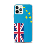 Coque iphone drapeau tuvalu souple antichoc transparente