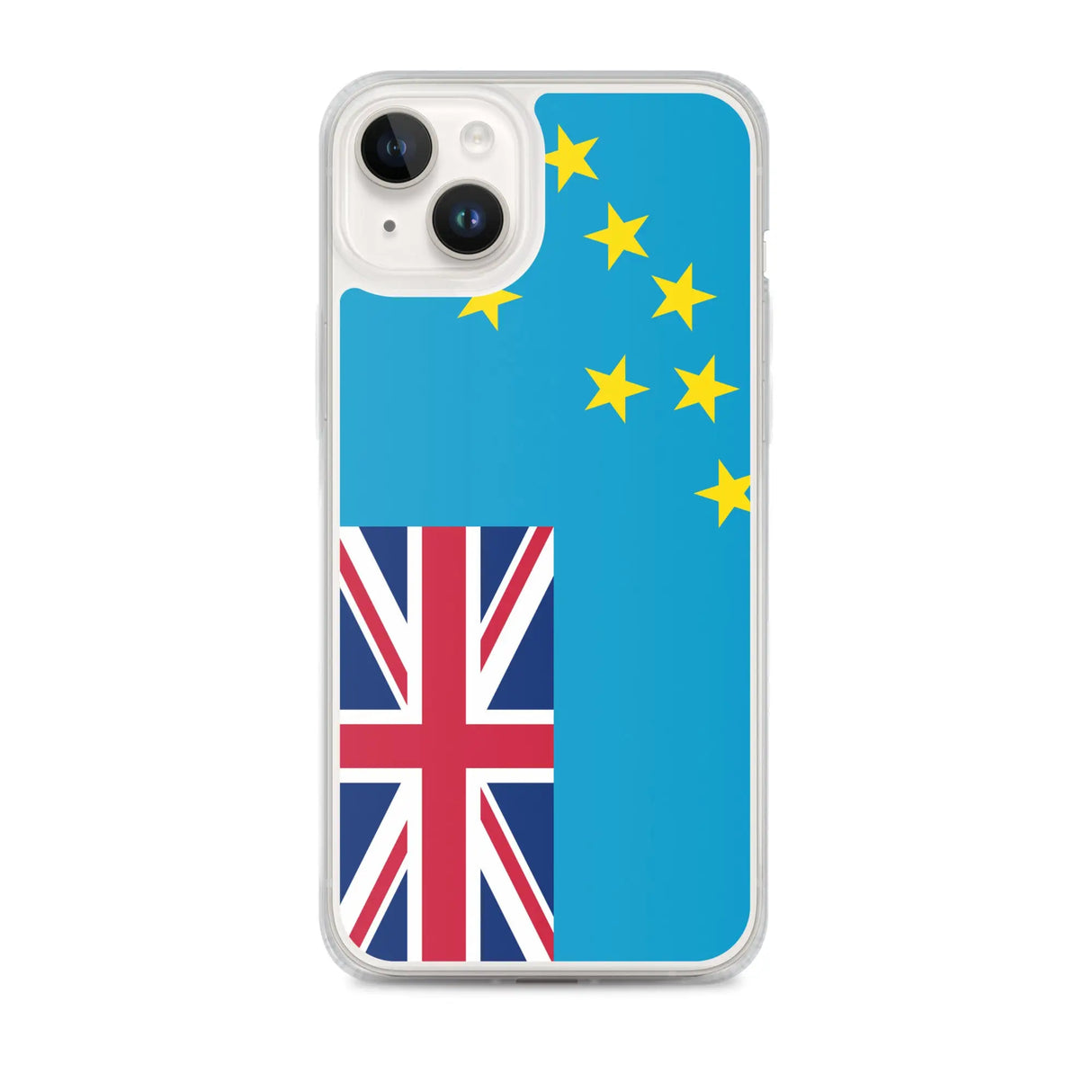 Coque iphone drapeau tuvalu souple antichoc transparente