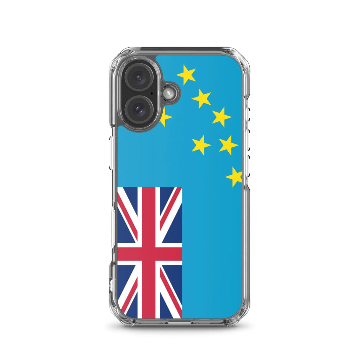 Coque iphone drapeau tuvalu souple antichoc transparente