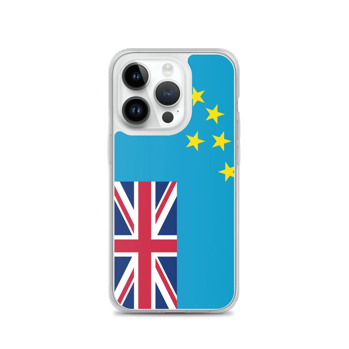 Coque iphone drapeau tuvalu souple antichoc transparente