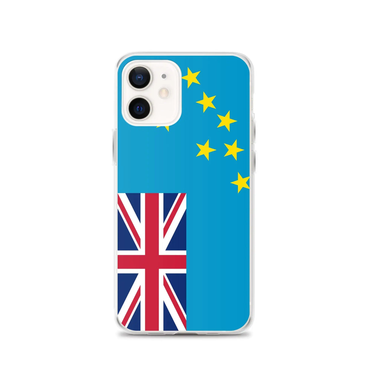 Coque iphone drapeau tuvalu souple antichoc transparente