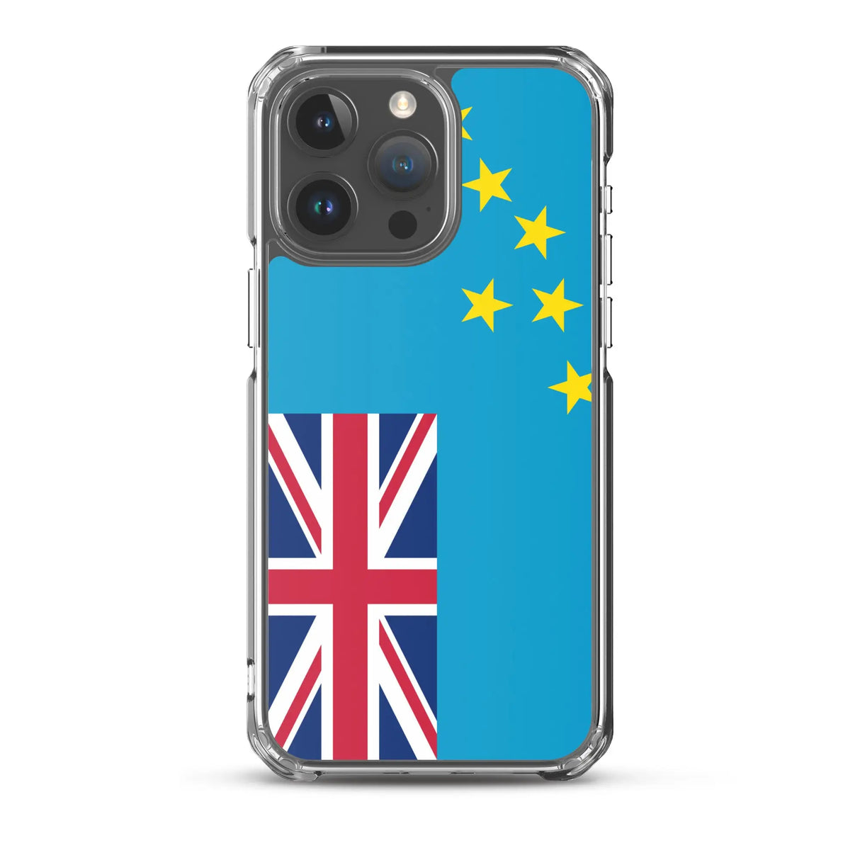 Coque iphone drapeau tuvalu souple antichoc transparente