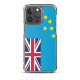 Coque iphone drapeau tuvalu souple antichoc transparente