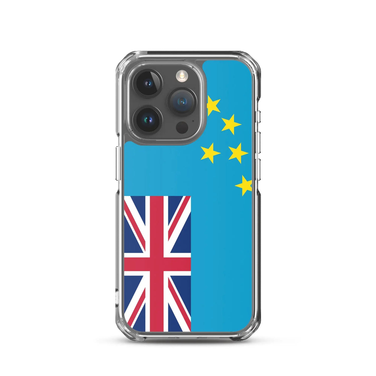 Coque iphone drapeau tuvalu souple antichoc transparente